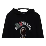 EM Sneakers BAPE Ape Head Logo Colorful Print Hoodie Black