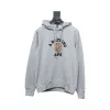 EM Sneakers BAPE Ape Head Logo Print Hoodie Grey
