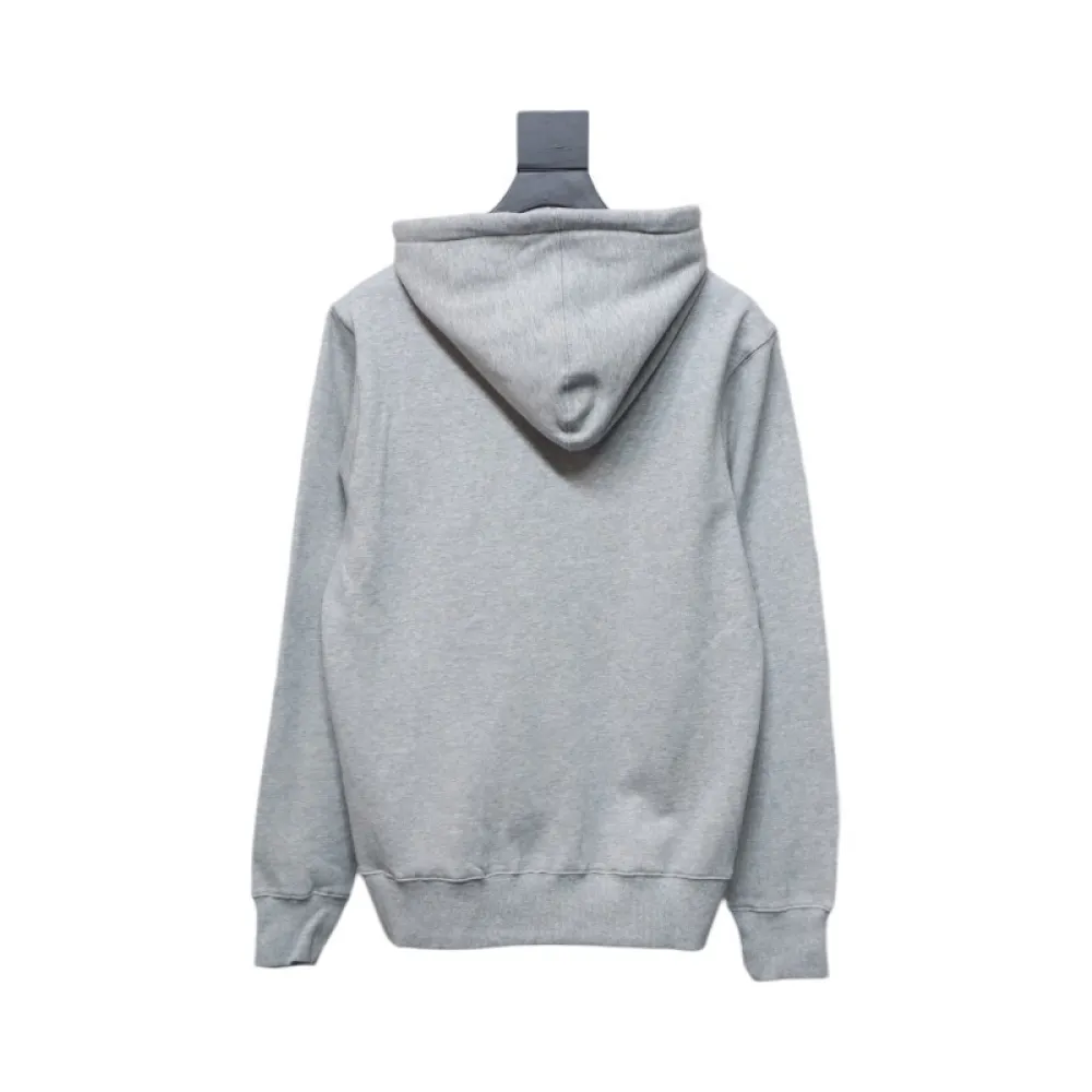 EM Sneakers BAPE Ape Head Logo Print Hoodie Grey