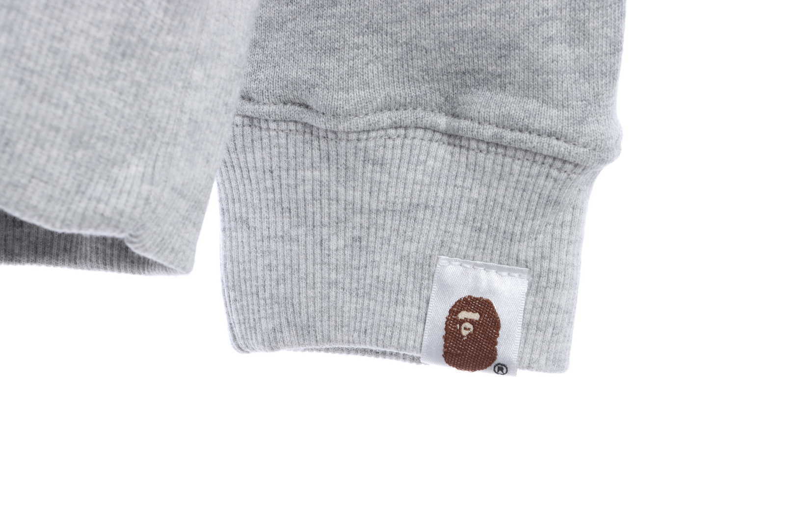 EM Sneakers BAPE KID CUDI Cartoon Character Hoodie Grey