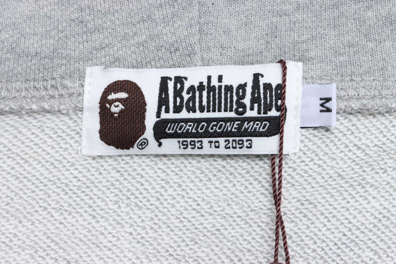 EM Sneakers BAPE KID CUDI Cartoon Character Hoodie Grey