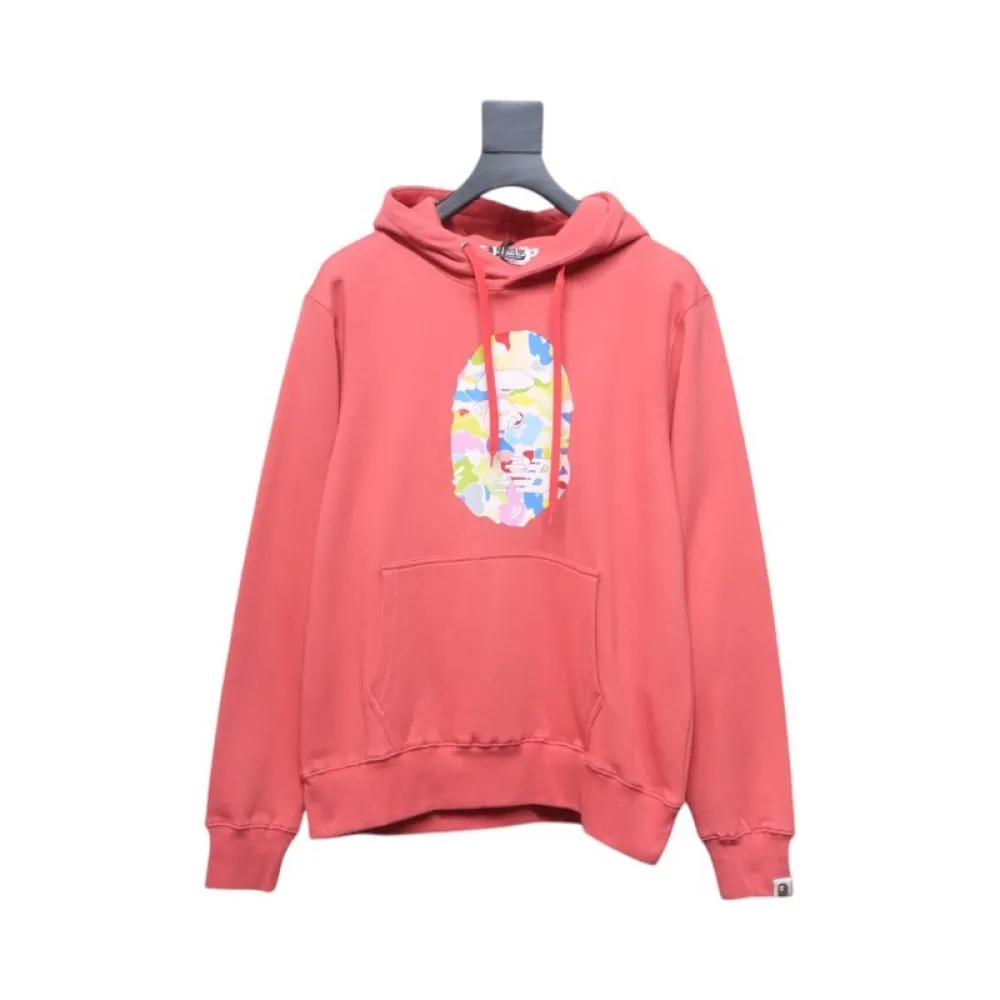 EM Sneakers BAPE NB Limited Edition Camouflage Ape Head Hoodie Red