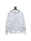 EM Sneakers BAPE Shark Head Tiger Head Zipper Luminous Camouflage Double Hooded Hoodie Gray and White