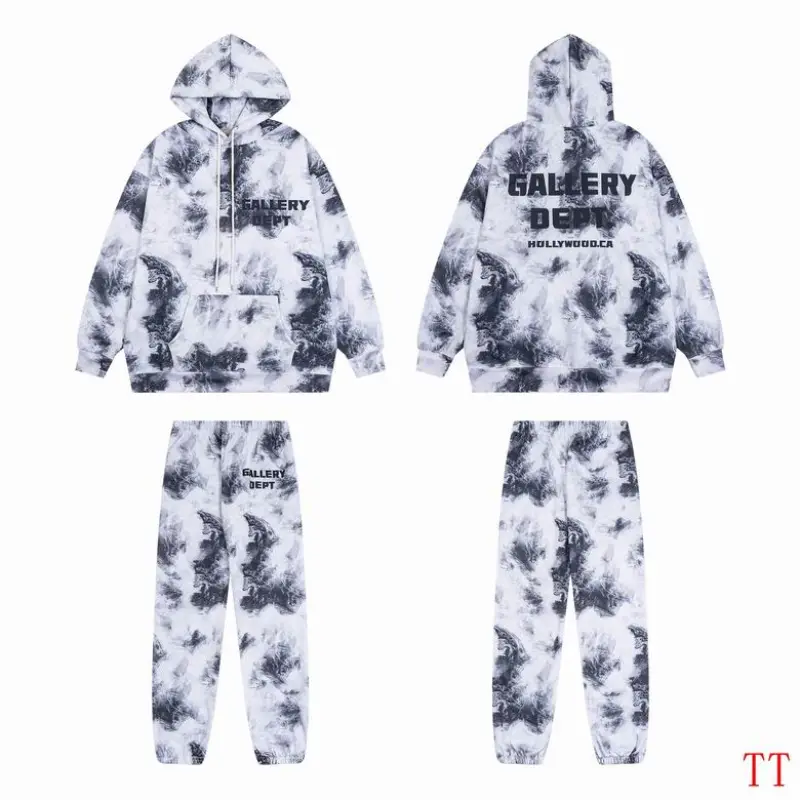 EM Sneakers Gallery Dept Hoodie & Sweatpant Set -04 Black and White