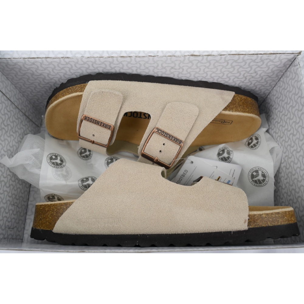 EM Sneakers Birkenstock Boston Soft Footbed Slipper Sand Color
