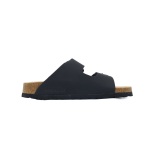 EM Sneakers Birkenstock Boston Soft Footbed Slipper Black Leather Surface