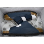 EM Sneakers Birkenstock Boston Soft Footbed Slipper Blue Leather Surface
