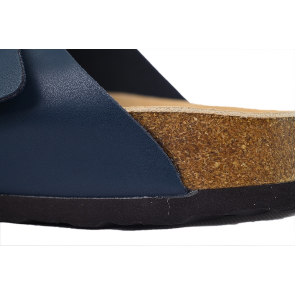 EM Sneakers Birkenstock Boston Soft Footbed Slipper Blue Leather Surface