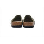 EM Sneakers Birkenstock Boston Soft Footbed Slipper Dark Green
