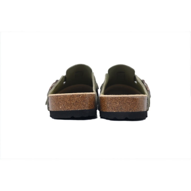 EM Sneakers Birkenstock Boston Soft Footbed Slipper Dark Green