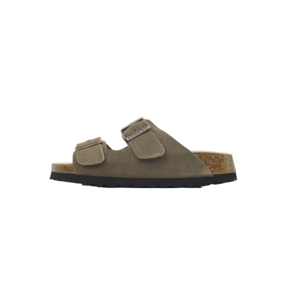 EM Sneakers Birkenstock Boston Soft Footbed Slipper Grayish Green 01