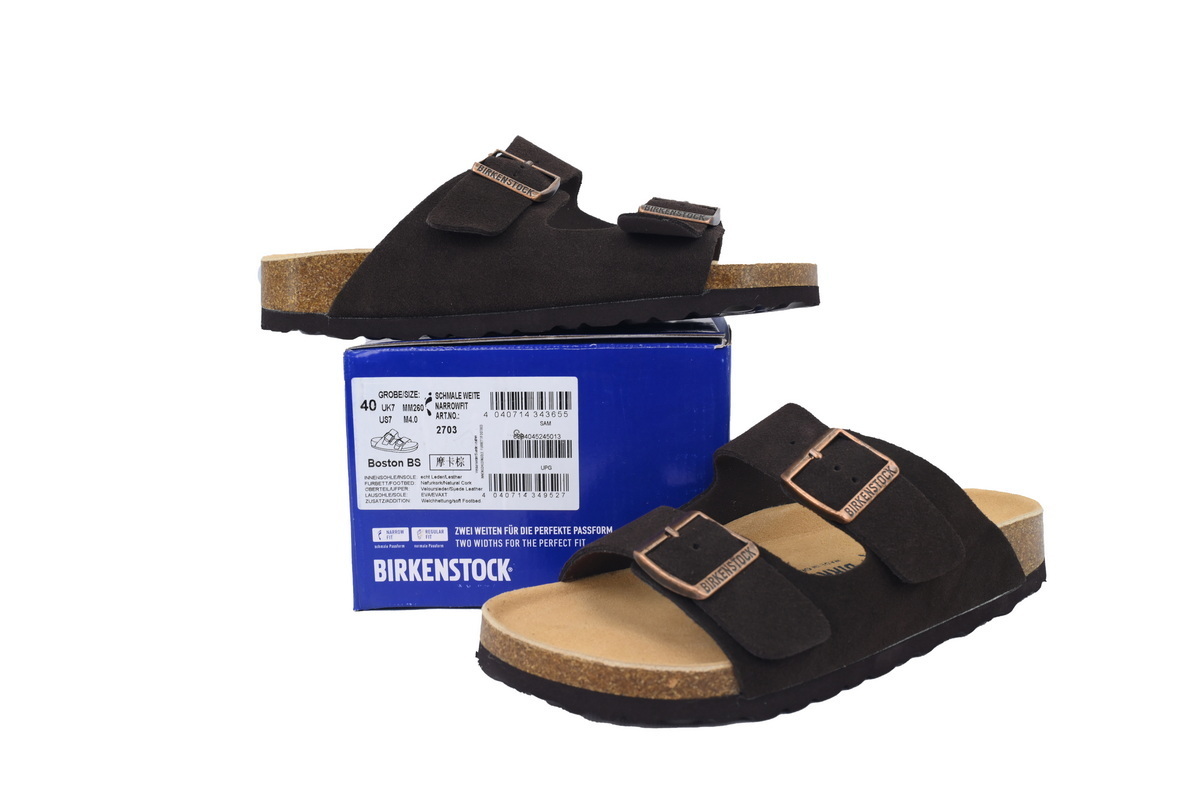 EM Sneakers Birkenstock Boston Soft Footbed Slipper Mocha Brown