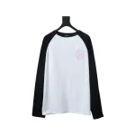EM Sneakers Chrome Hearts 25FW Embroidered Horseshoe Patchwork Long Sleeves Black and White