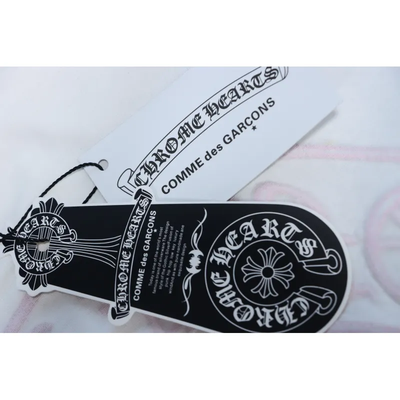 EM Sneakers Chrome Hearts 25FW Embroidered Horseshoe Patchwork Long Sleeves Black and White
