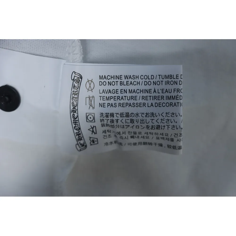 EM Sneakers Chrome Hearts 25FW Embroidered Horseshoe Patchwork Long Sleeves Black and White