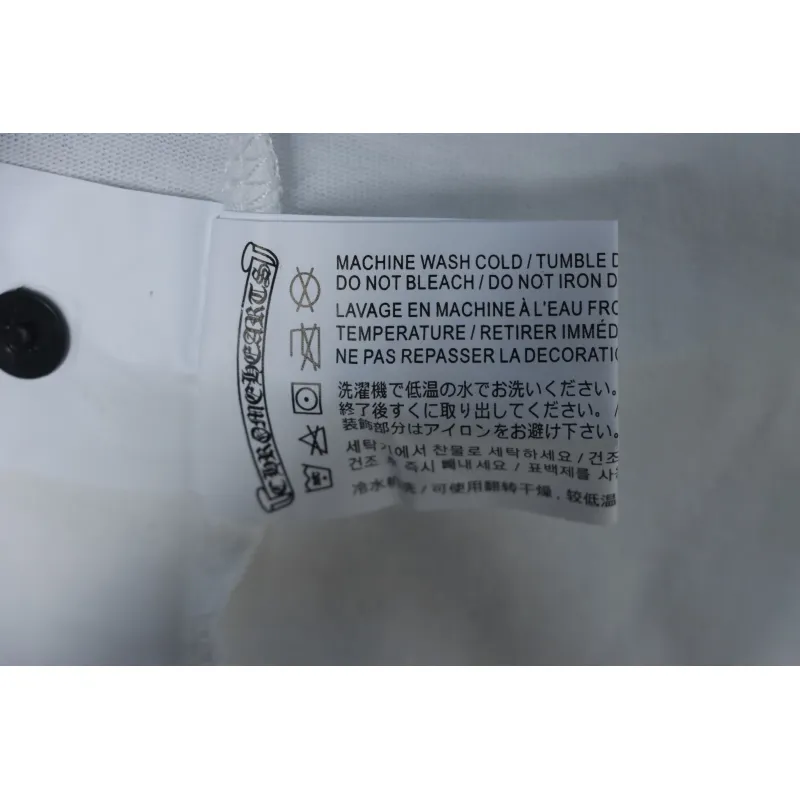 EM Sneakers Chrome Hearts 25FW Embroidered Horseshoe Patchwork Long Sleeves Black and White
