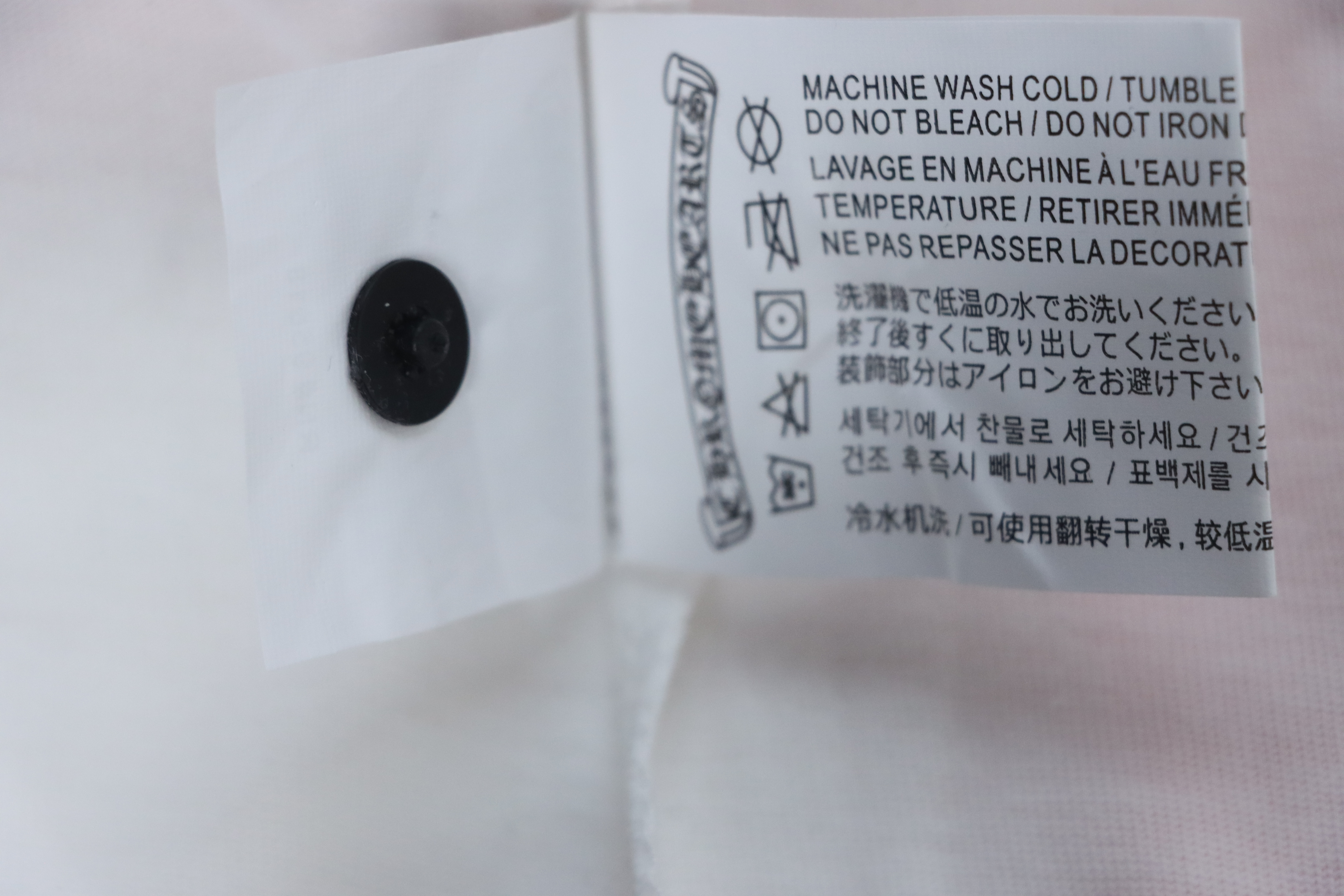 EM Sneakers Chrome Hearts 25FW Embroidered Horseshoe Patchwork Long Sleeves Pink and White