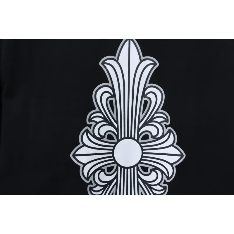 EM Sneakers Chrome Hearts CH 25ss Back Cross Round Neck Long Sleeve Black