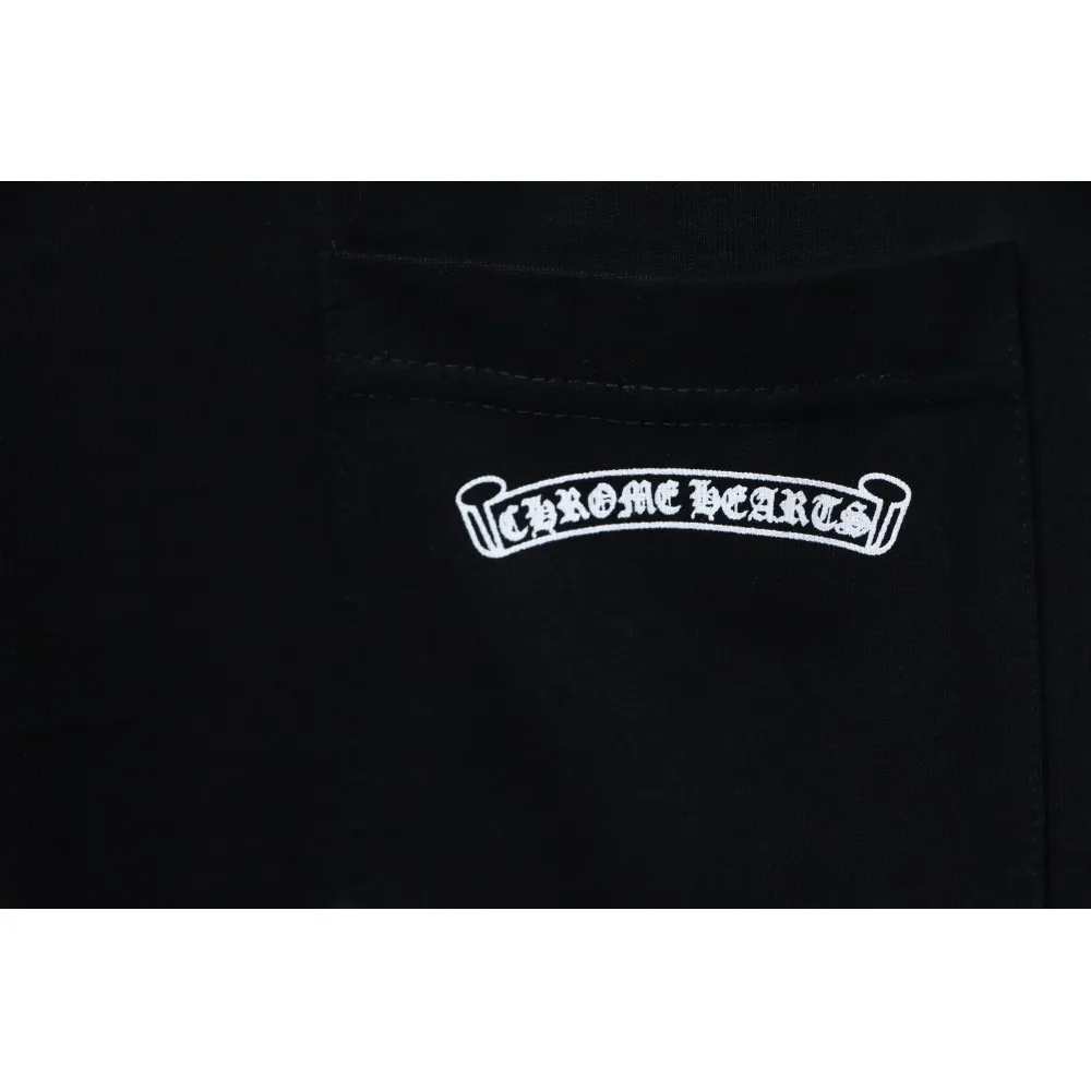 EM Sneakers Chrome Hearts CH 25ss Back Cross Round Neck Long Sleeve Black