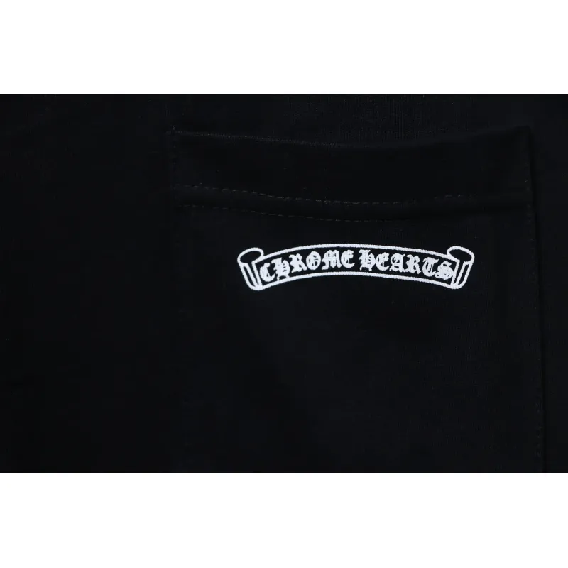 EM Sneakers Chrome Hearts CH 25ss Back Cross Round Neck Long Sleeve Black