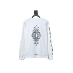 EM Sneakers Chrome Hearts CH 25ss Back Cross Round Neck Long Sleeve White