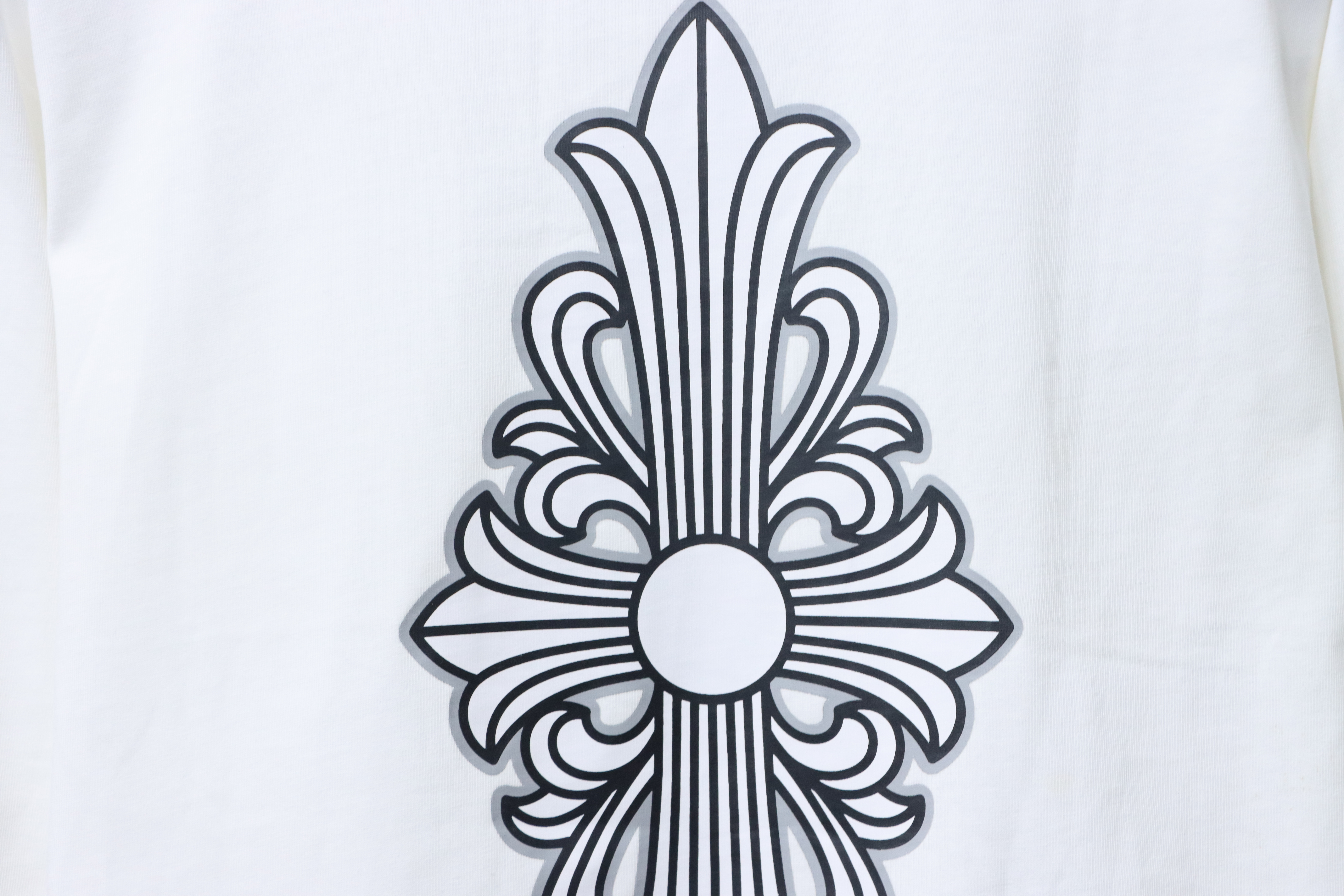 EM Sneakers Chrome Hearts CH 25ss Back Cross Round Neck Long Sleeve White