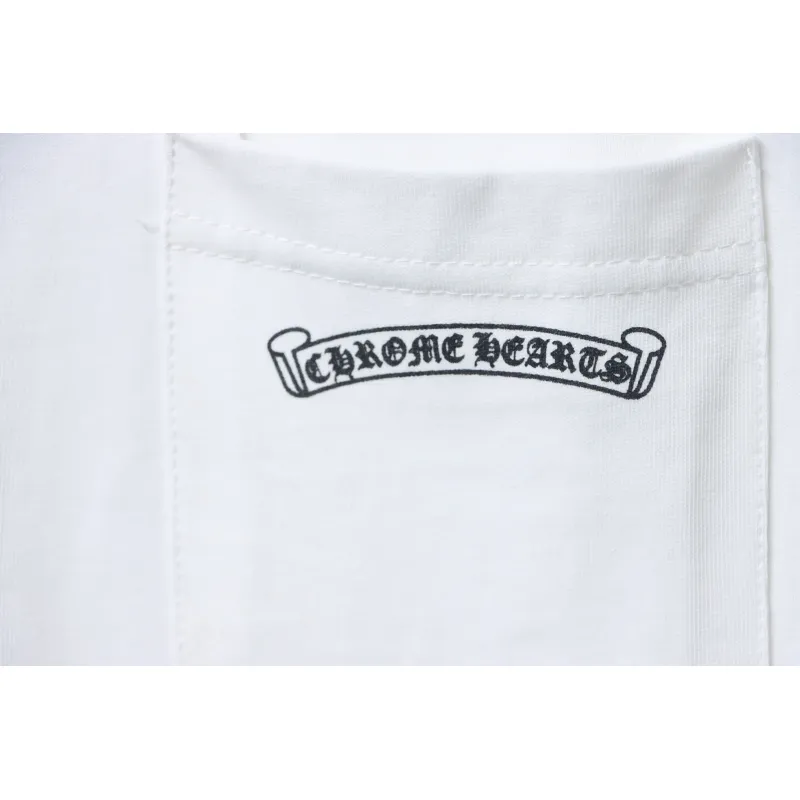 EM Sneakers Chrome Hearts CH 25ss Back Cross Round Neck Long Sleeve White