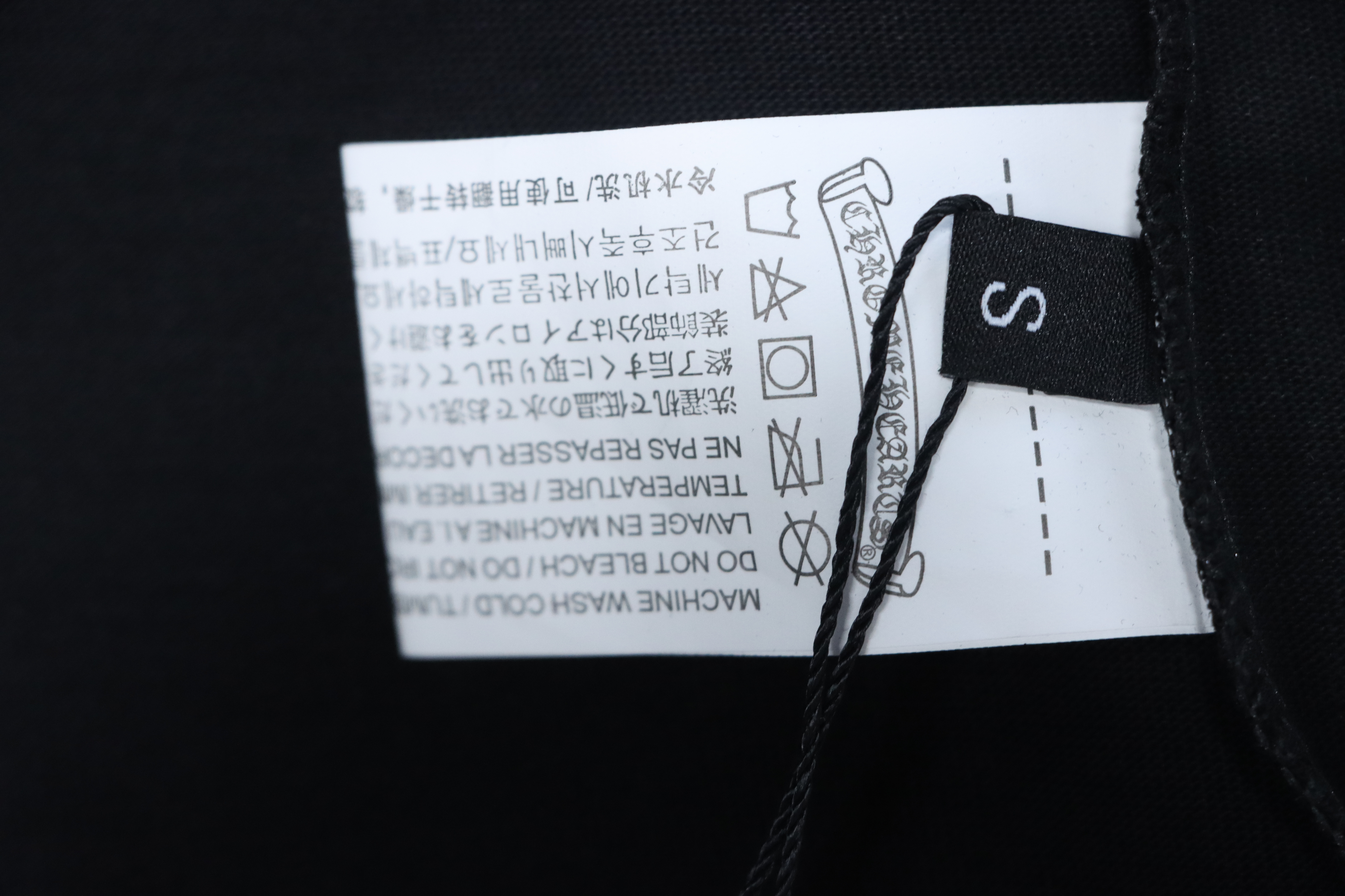 EM Sneakers Chrome Hearts CH 25ss Blue Horseshoe Cross Round Neck Long Sleeve Black