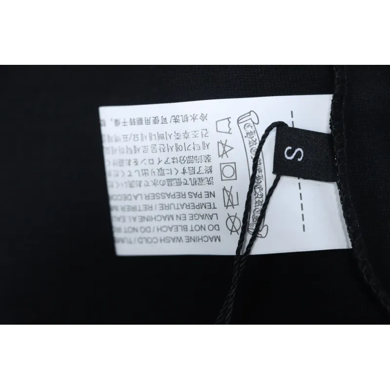 EM Sneakers Chrome Hearts CH 25ss Blue Horseshoe Cross Round Neck Long Sleeve Black