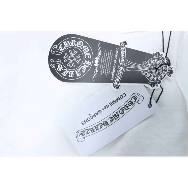 EM Sneakers Chrome Hearts CH 25ss Blue Horseshoe Cross Round Neck Long Sleeve White