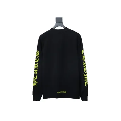 EM Sneakers Chrome Hearts CH 25ss Collar Color Sanskrit Round Neck Long Sleeve Black 02