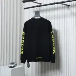 EM Sneakers Chrome Hearts CH 25ss Collar Color Sanskrit Round Neck Long Sleeve Black