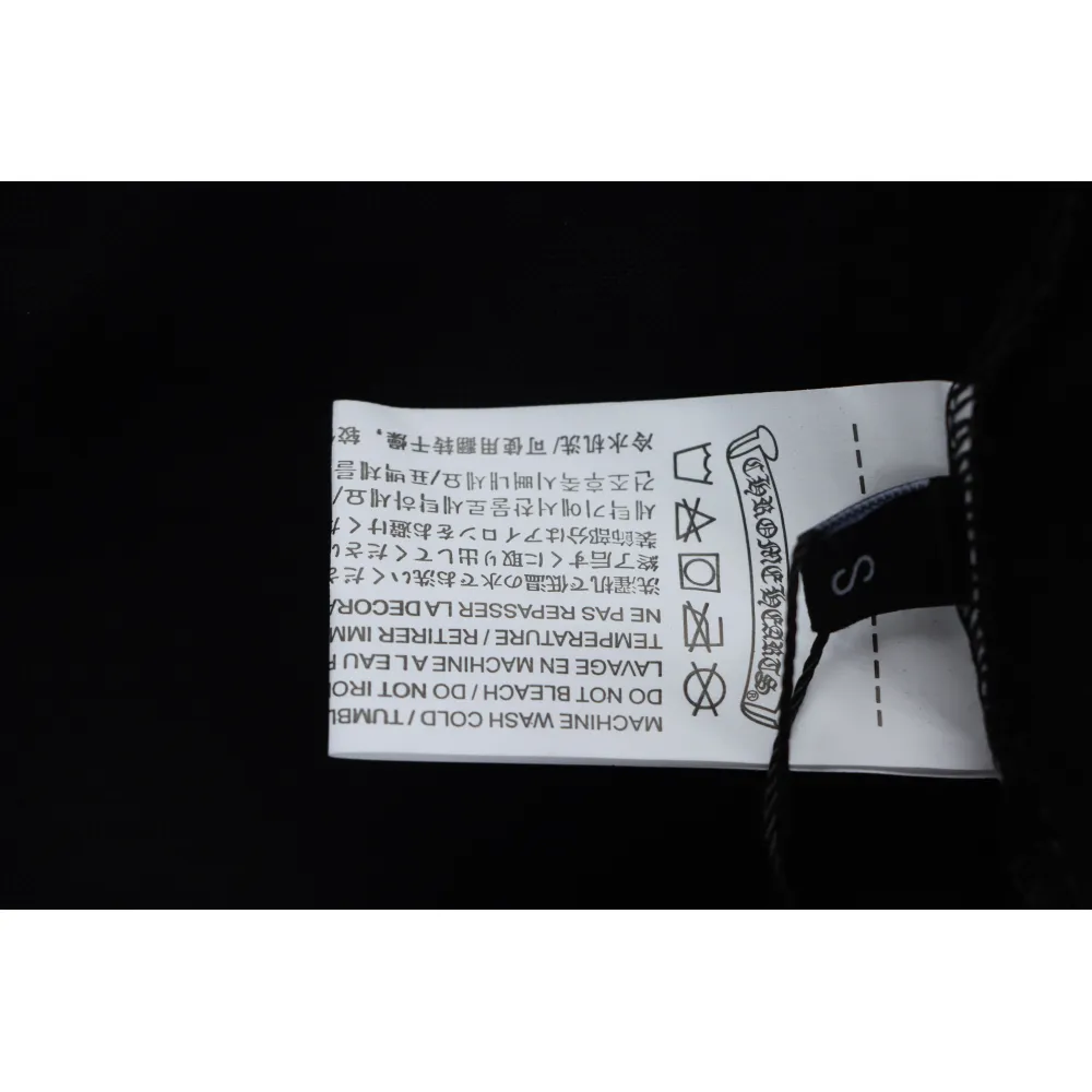 EM Sneakers Chrome Hearts CH 25ss Collar Color Sanskrit Round Neck Long Sleeve Black