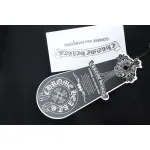 EM Sneakers Chrome Hearts CH 25ss Collar Color Sanskrit Round Neck Long Sleeve Black