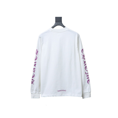 EM Sneakers Chrome Hearts CH 25ss Collar Color Sanskrit Round Neck Long Sleeve White 02
