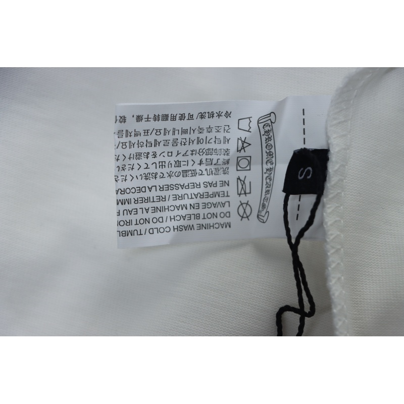 EM Sneakers Chrome Hearts CH 25ss Collar Color Sanskrit Round Neck Long Sleeve White