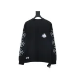 EM Sneakers Chrome Hearts CH 25ss Damaged Horseshoe Round Neck Long Sleeve Black