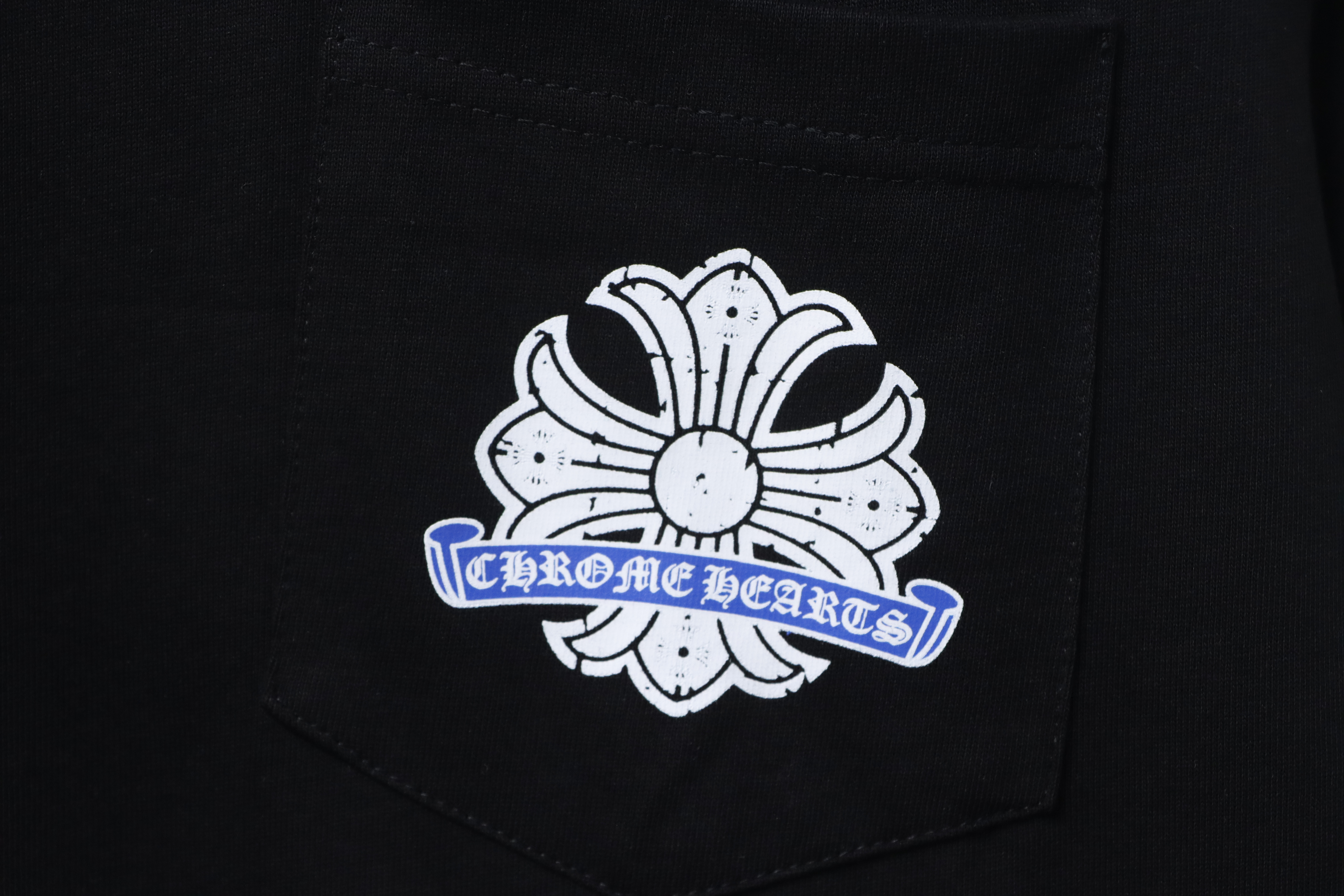 EM Sneakers Chrome Hearts CH 25ss Damaged Horseshoe Round Neck Long Sleeve Black