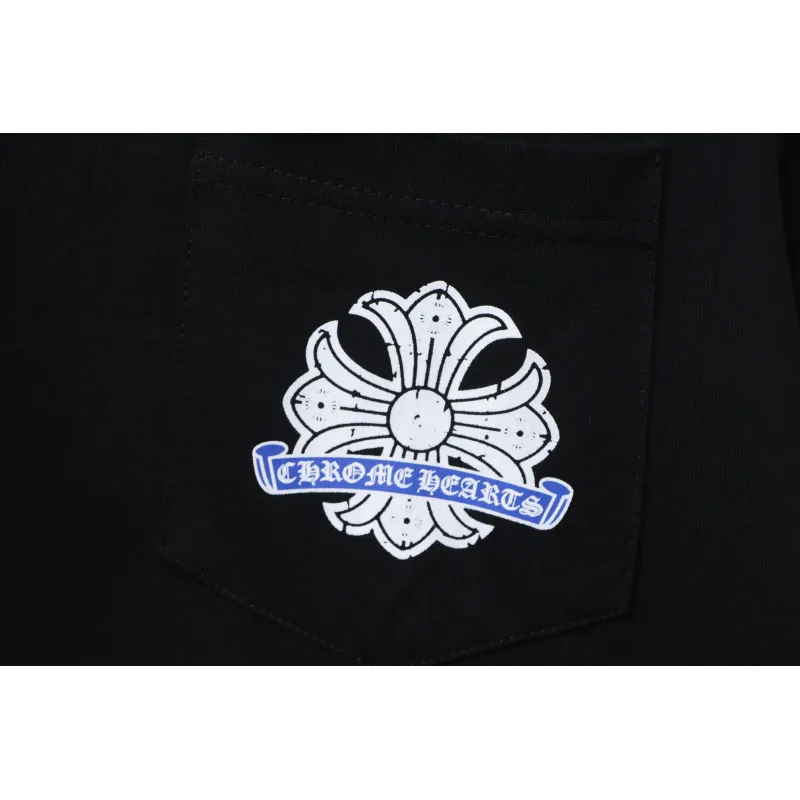 EM Sneakers Chrome Hearts CH 25ss Damaged Horseshoe Round Neck Long Sleeve Black