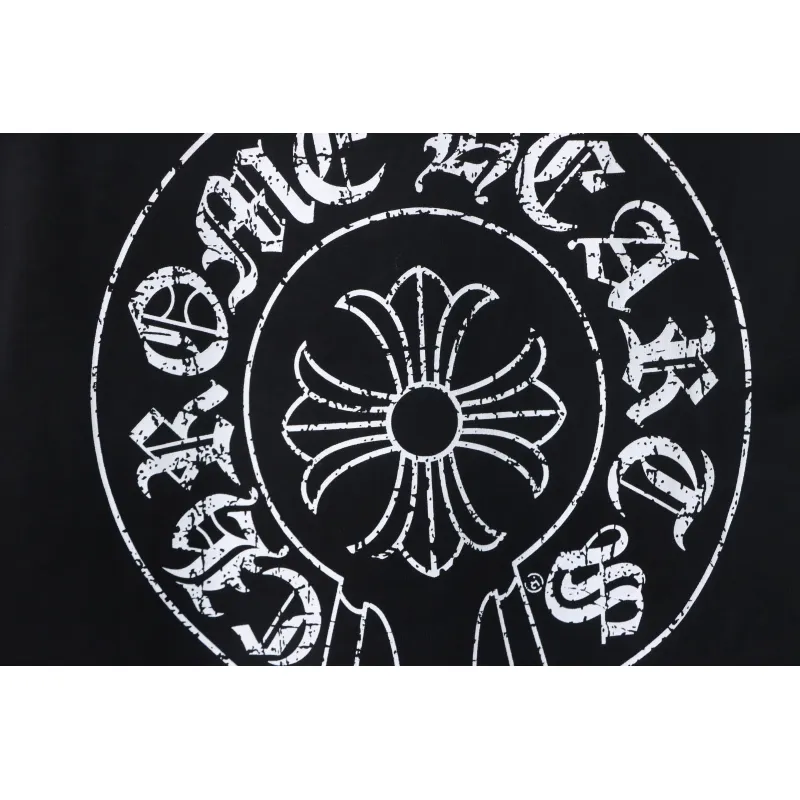 EM Sneakers Chrome Hearts CH 25ss Damaged Horseshoe Round Neck Long Sleeve Black