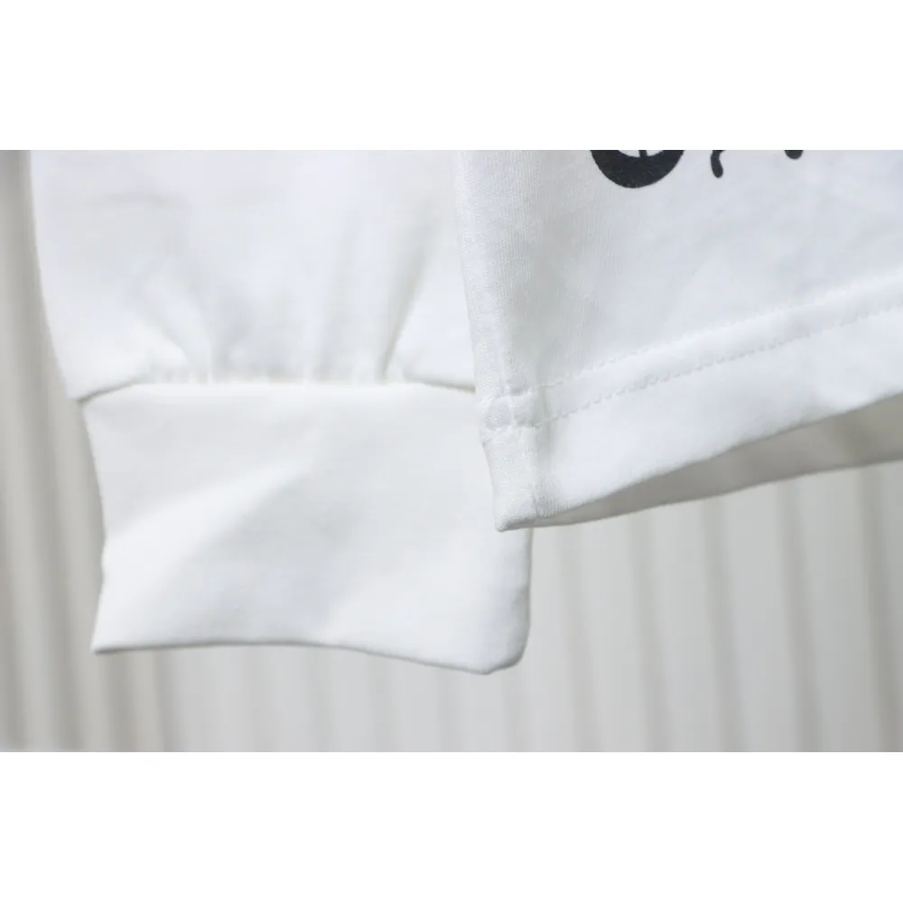 EM Sneakers Chrome Hearts CH 25ss Damaged Horseshoe Round Neck Long Sleeve White