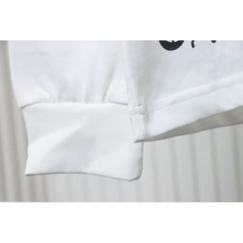 EM Sneakers Chrome Hearts CH 25ss Damaged Horseshoe Round Neck Long Sleeve White