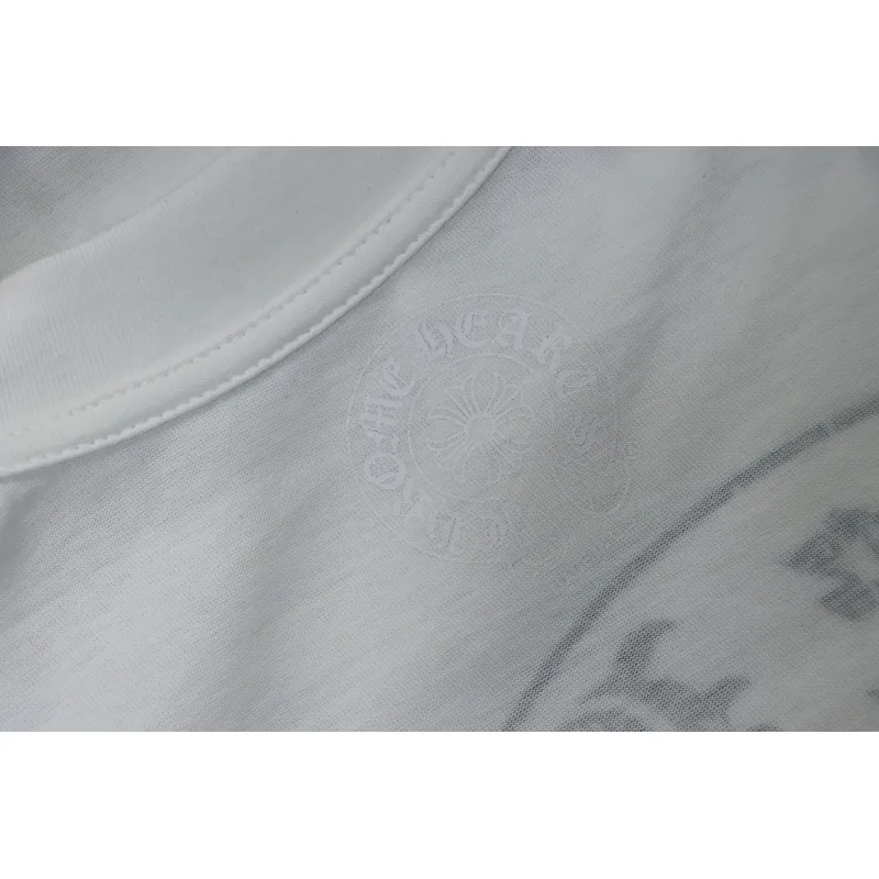 EM Sneakers Chrome Hearts CH 25ss Damaged Horseshoe Round Neck Long Sleeve White