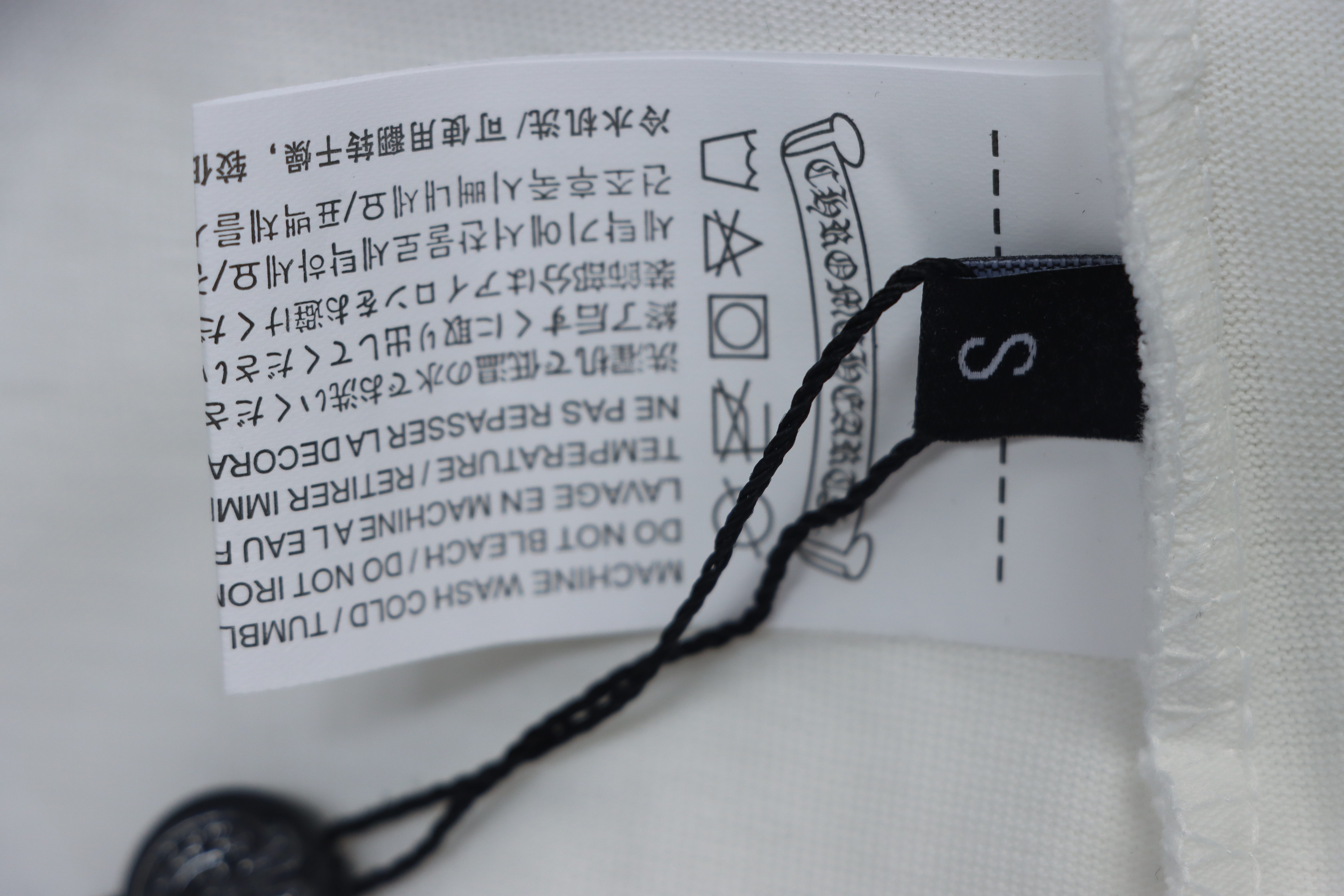 EM Sneakers Chrome Hearts CH 25ss Damaged Horseshoe Round Neck Long Sleeve White