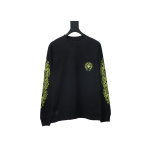 EM Sneakers Chrome Hearts CH 25ss Sanskrit Lemon Green Round Neck Long Sleeve Black