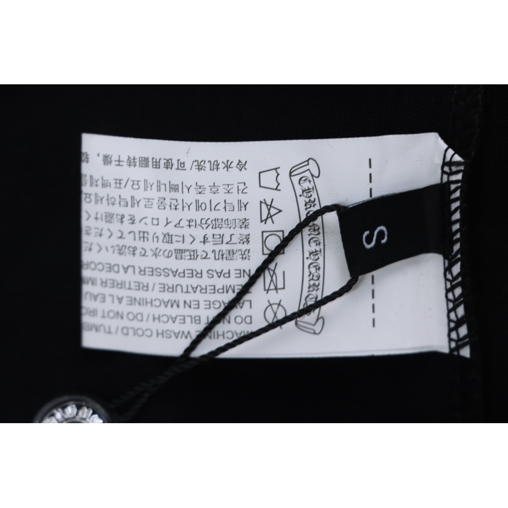 EM Sneakers Chrome Hearts CH 25ss Sanskrit Lemon Green Round Neck Long Sleeve Black