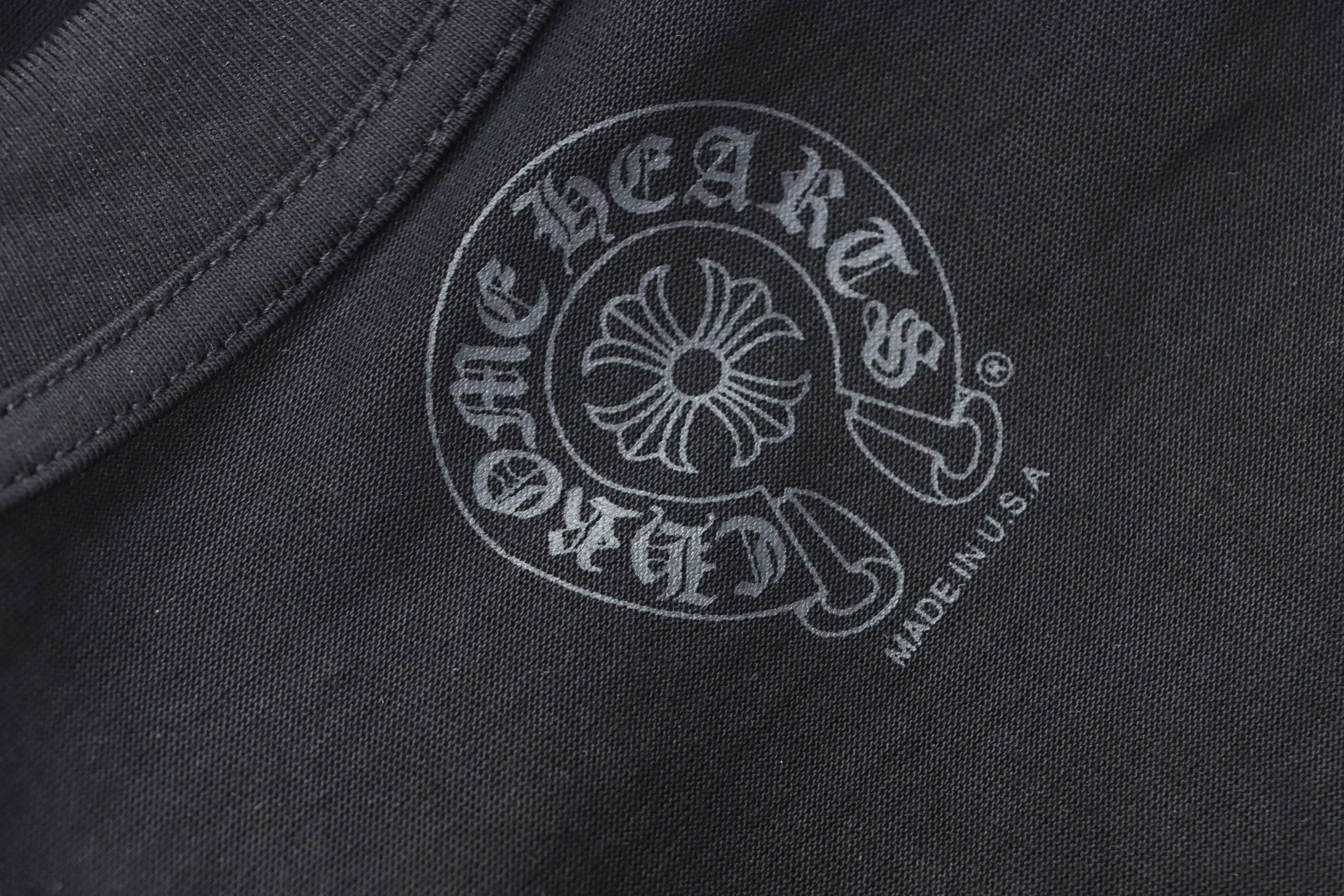 EM Sneakers Chrome Hearts CH 25ss Sanskrit Lemon Green Round Neck Long Sleeve Black