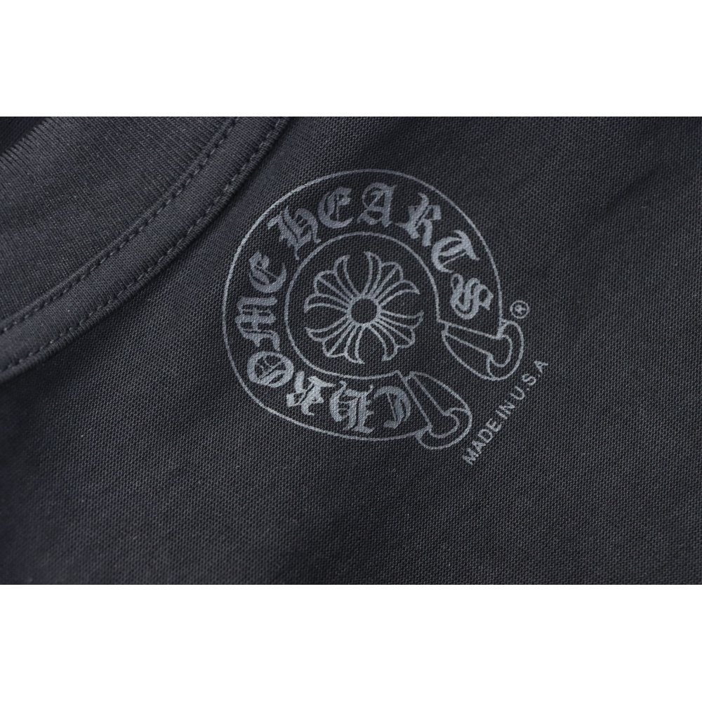 EM Sneakers Chrome Hearts CH 25ss Sanskrit Lemon Green Round Neck Long Sleeve Black