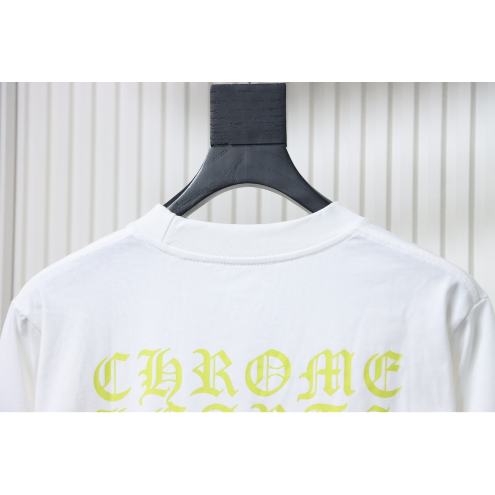 EM Sneakers Chrome Hearts CH 25ss Sanskrit Lemon Green Round Neck Long Sleeve White