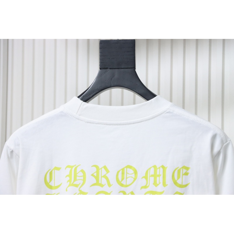 EM Sneakers Chrome Hearts CH 25ss Sanskrit Lemon Green Round Neck Long Sleeve White